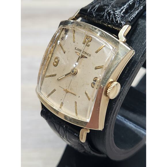 Vintage LONGINES Cal. 23Z, Men’s wristwatch, 1956, Manual Wind,10k Filled, Works - Picture 2 of 12